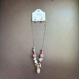 NWT Venus Multicolor Beaded Necklace and Earring Set
